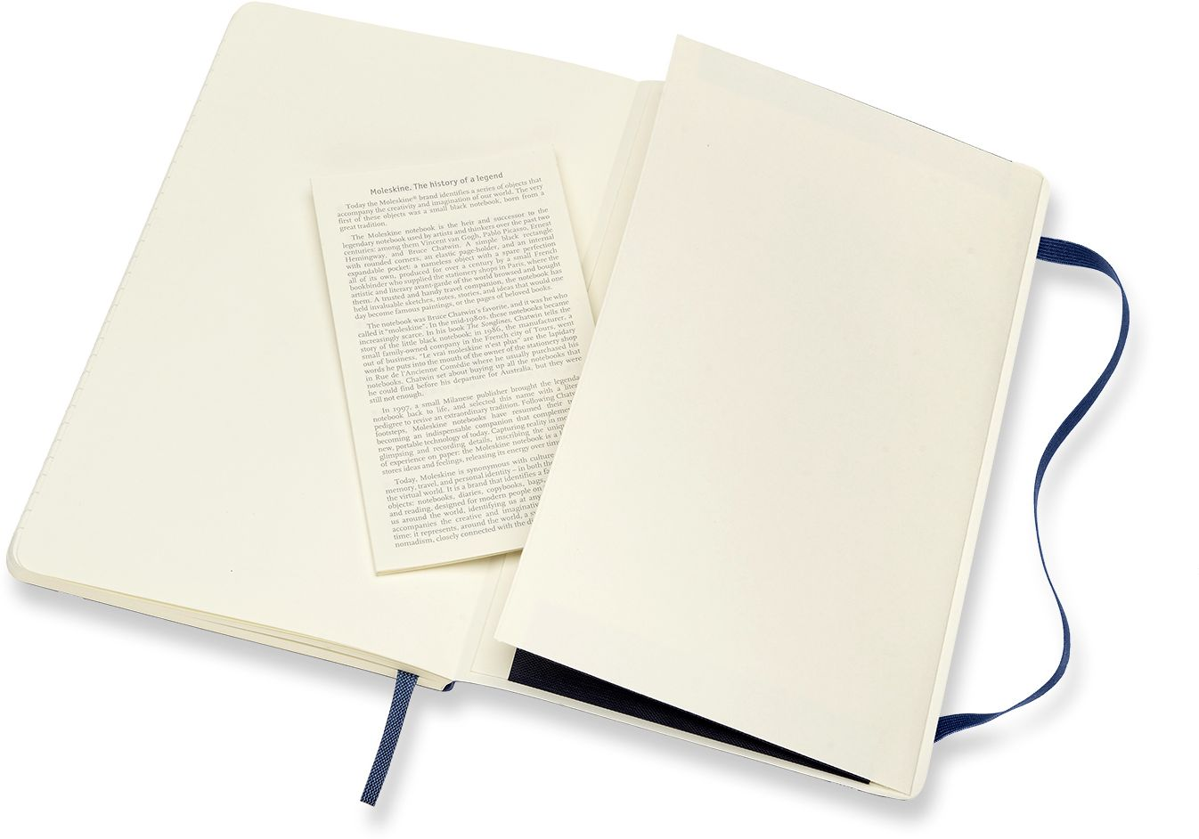 Moleskine Classic Notebook. Large. Ruled. Sapphire Blue. Soft Cover (5 x 8.25) - Image 4