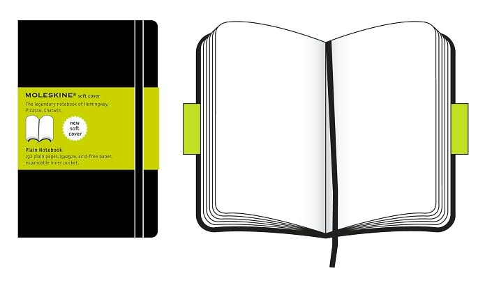 Moleskine Classic Notebook. Extra Large. Plain. Black. Soft Cover (7.5 x 10) - Image 3