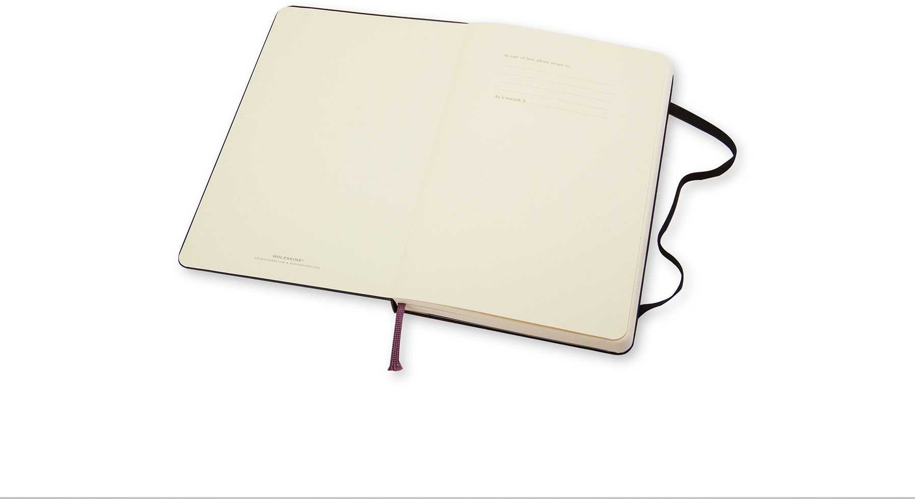 Moleskine Classic Notebook. Large. Plain. Black. Hard Cover (5 x 8.25) - Image 3