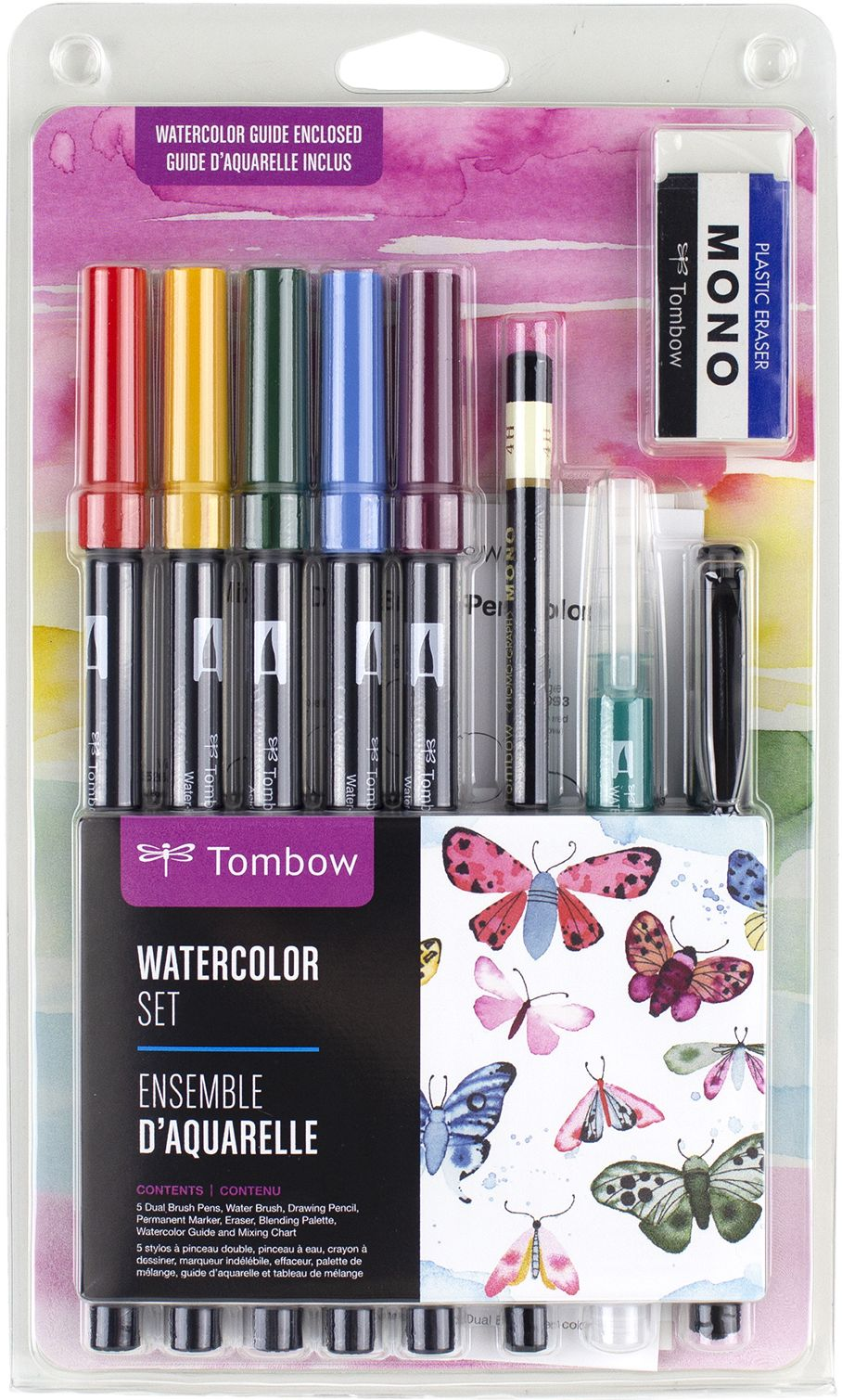 Tombow Watercolor Set Complete Kit with Dual Brush Pens. Water Brush. and Accessories - Image 2