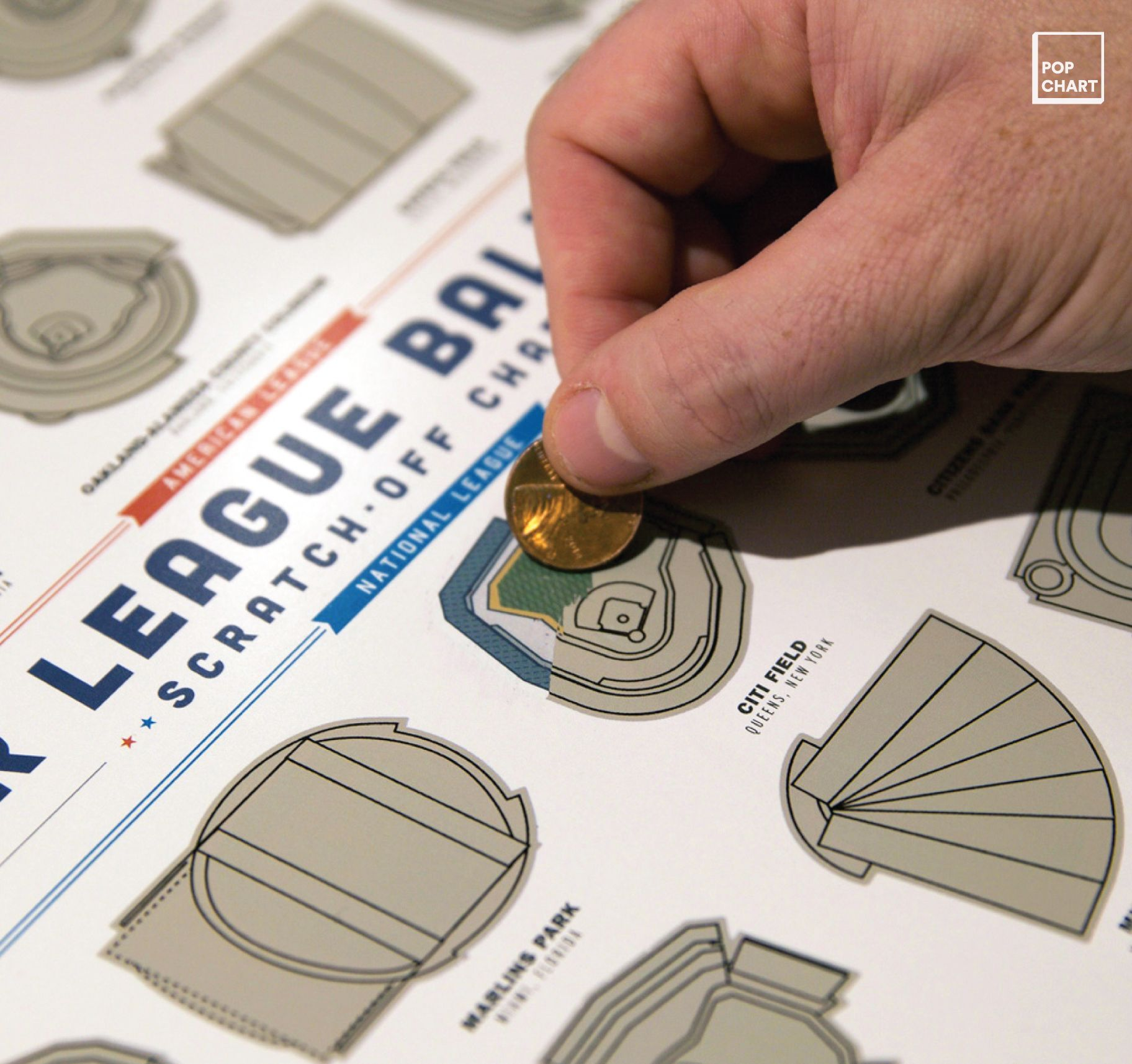 Major League Ballparks Scratch-off Chart - Image 2