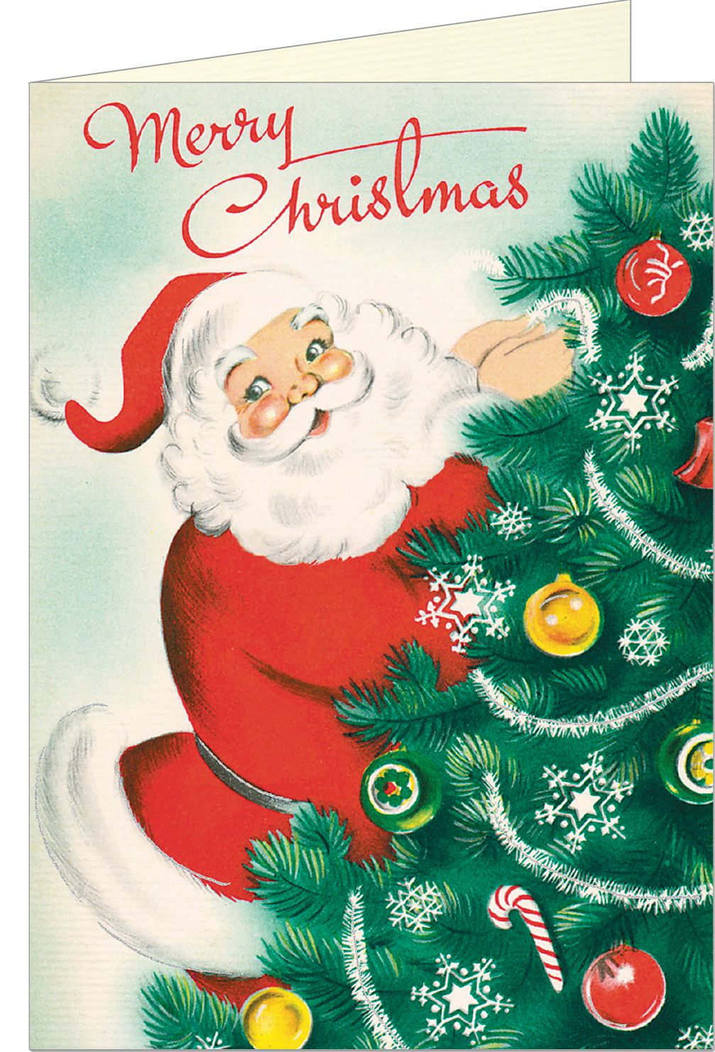 Cavallini & Co. Merry Christmas Santa Holiday Card Set - Image 2
