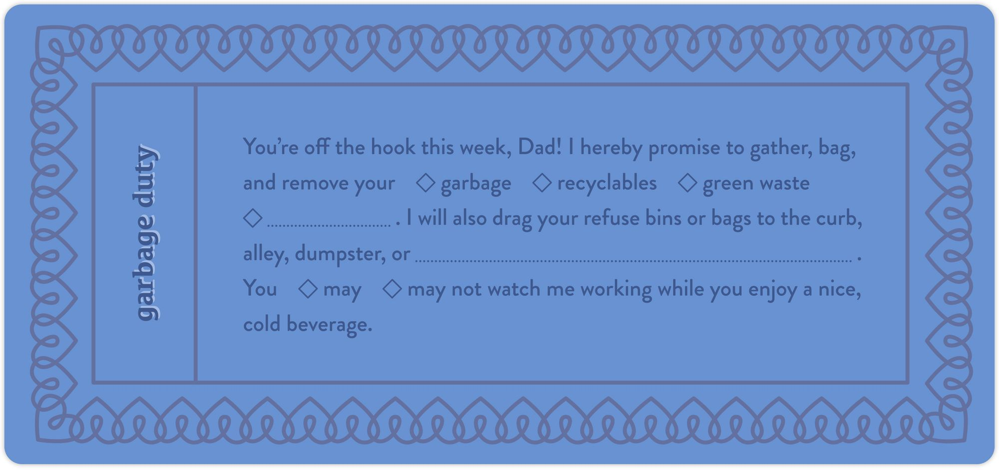 Fill in the Love Dad Vouchers - Image 7