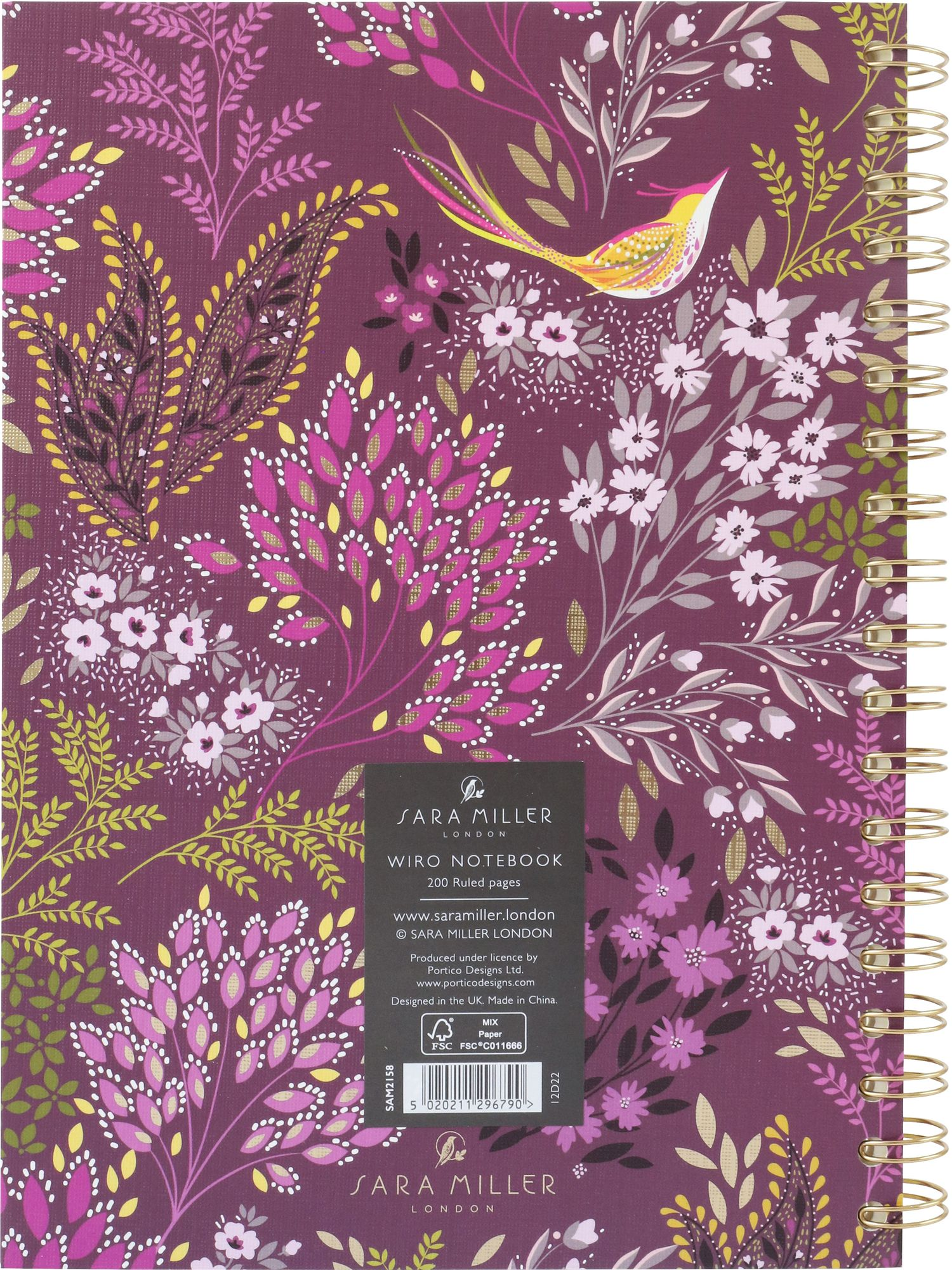 Haveli Garden Wire Spiral Notebook - Image 3