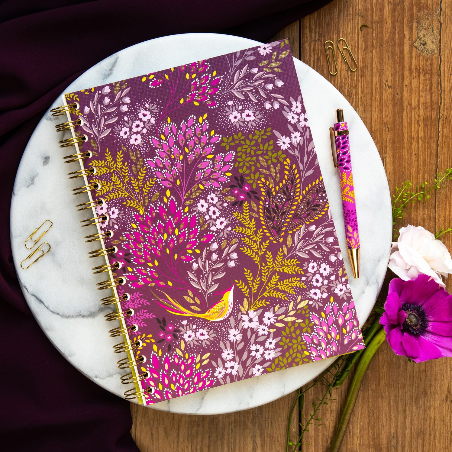 Haveli Garden Wire Spiral Notebook - Image 6