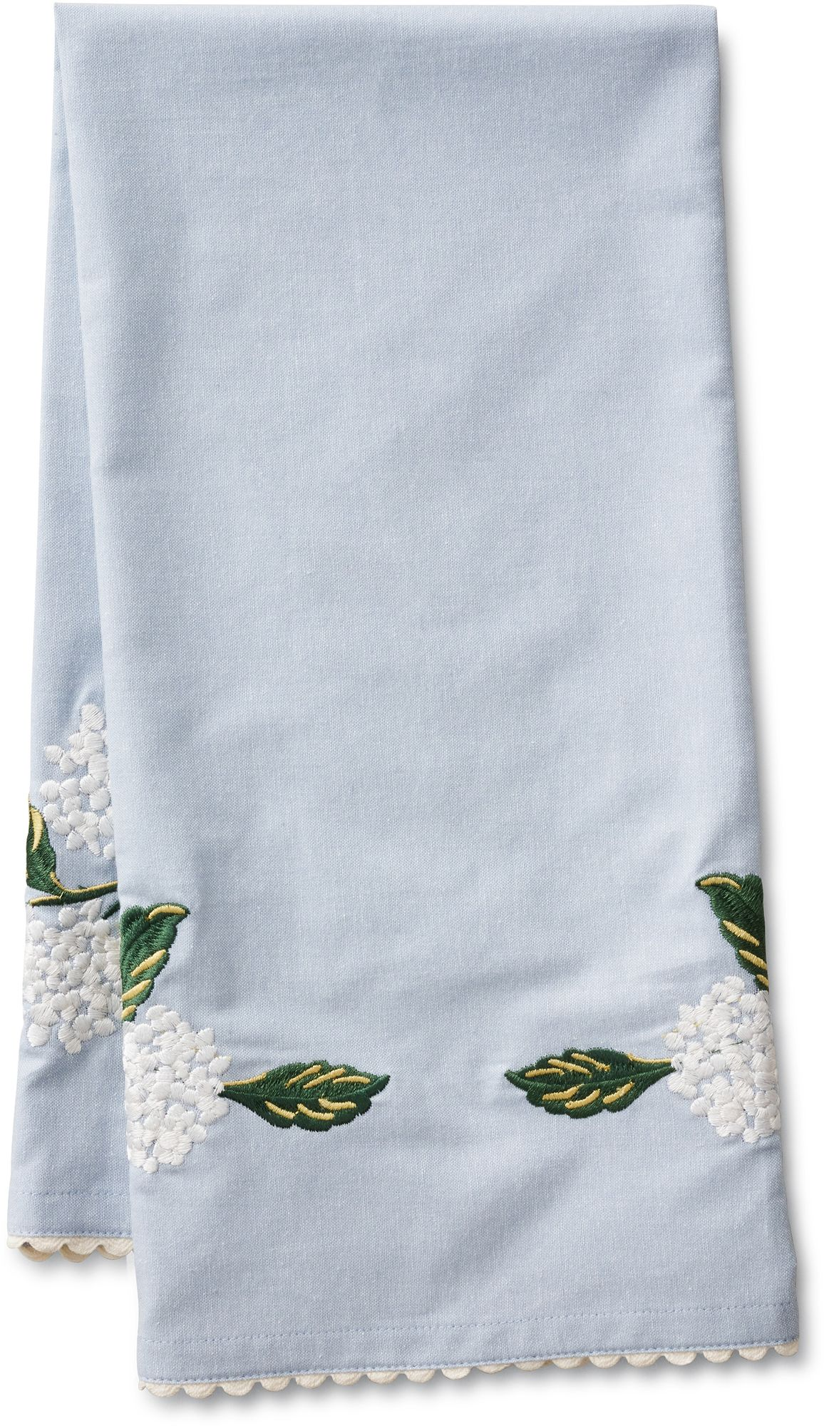 Hydrangea Embroidered Tea Towel - Image 3