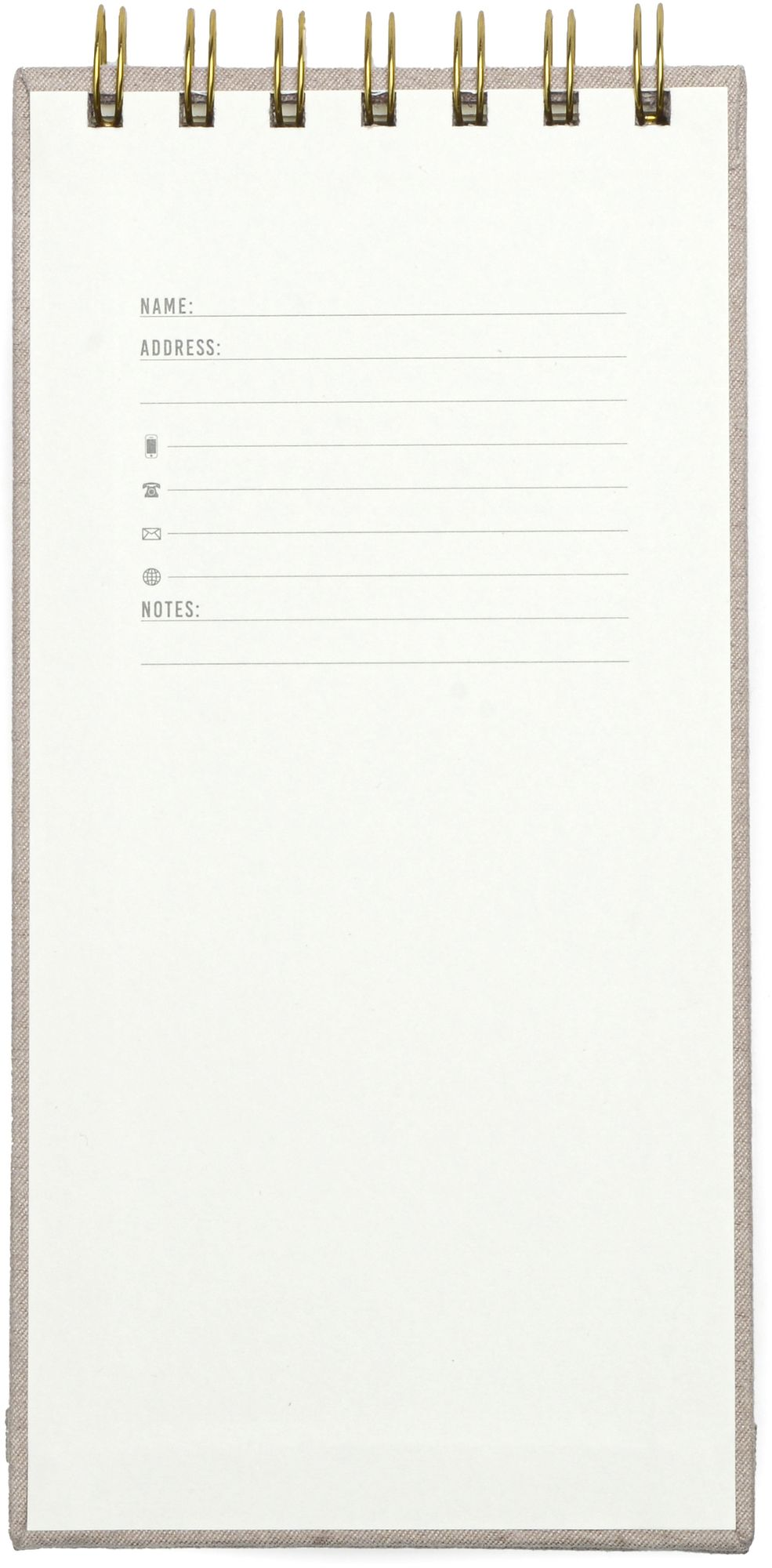 Vegan Suede Reporter Notepad - Taupe - Image 3