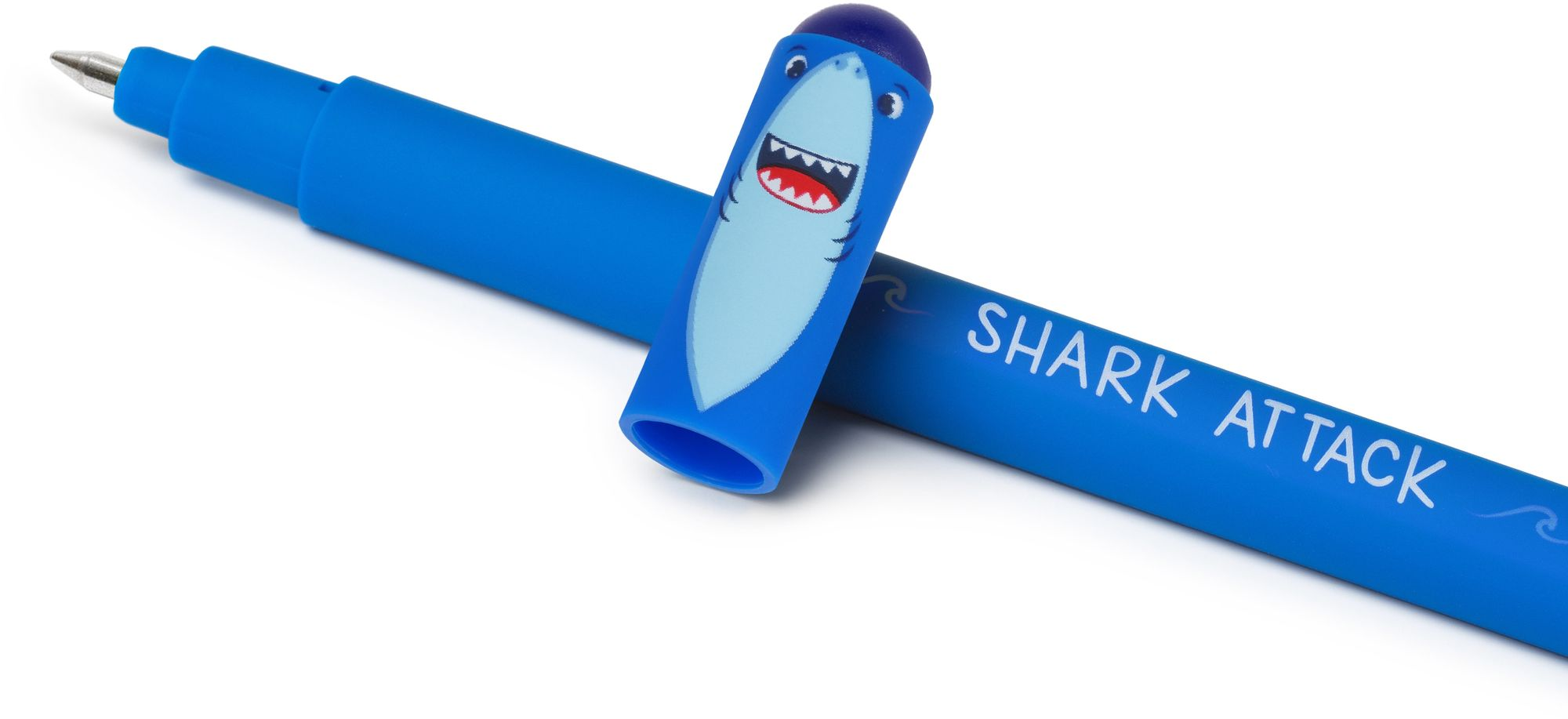 Shark Erasable Gel Pen - Blue Ink - Image 2