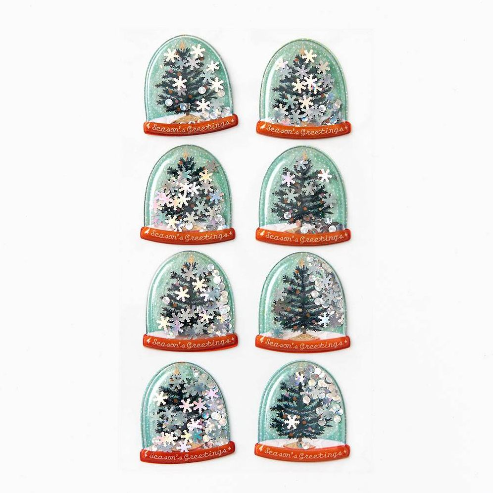 Tree Snowglobe Shaker Stickers - Image 2