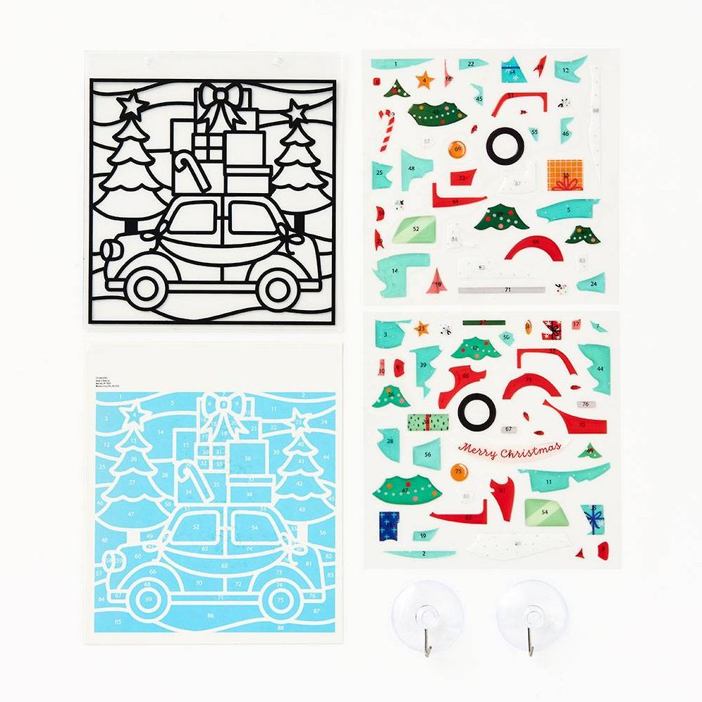 Festive Holiday Car Stained Glass Kit - Image 2
