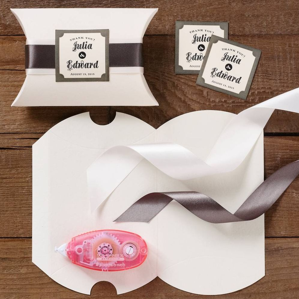 Pillow Favor Box - Luxe Cream - Image 2