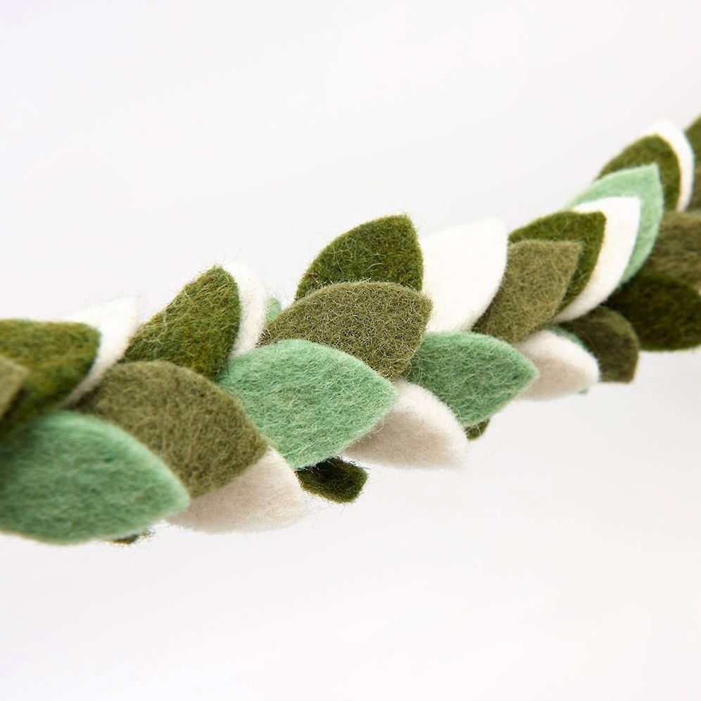 Celebration Greenery Felt Garland - Image 2
