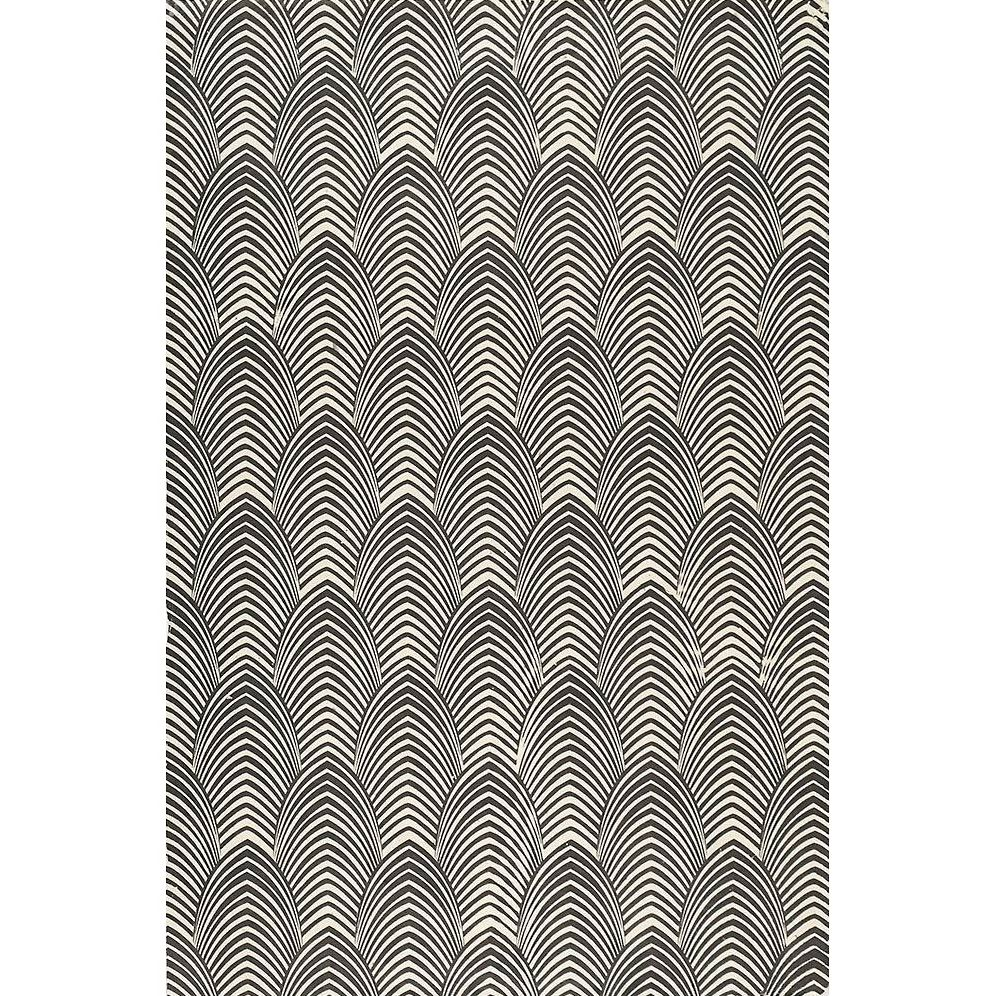Deco Black on White Handmade Paper - Image 2