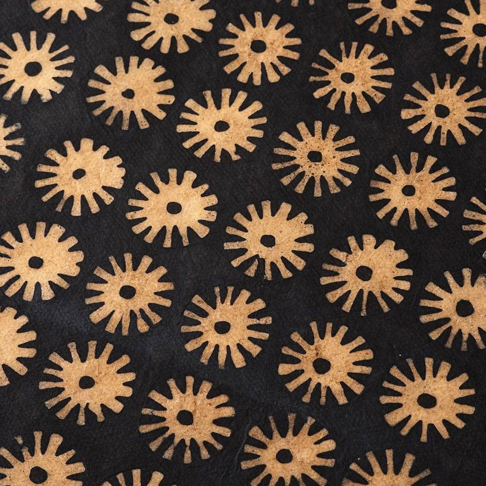 Black Abstract Batik Handmade Paper - Image 2