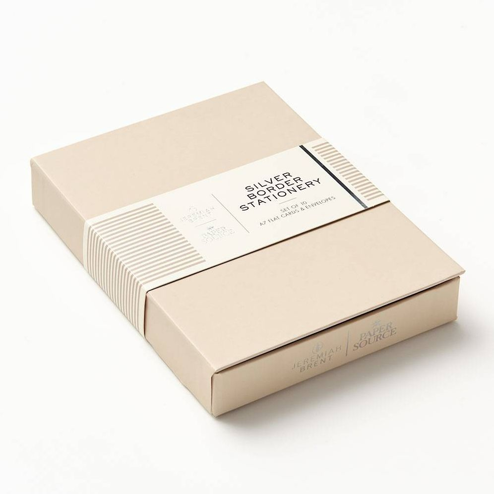 Jeremiah Brent Silver Border Stationery Set - Image 7