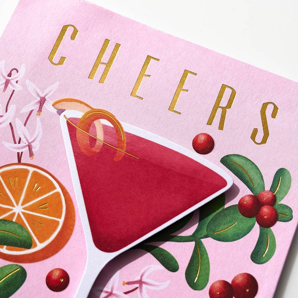 Cheers Cocktail Birthday Card - Image 2