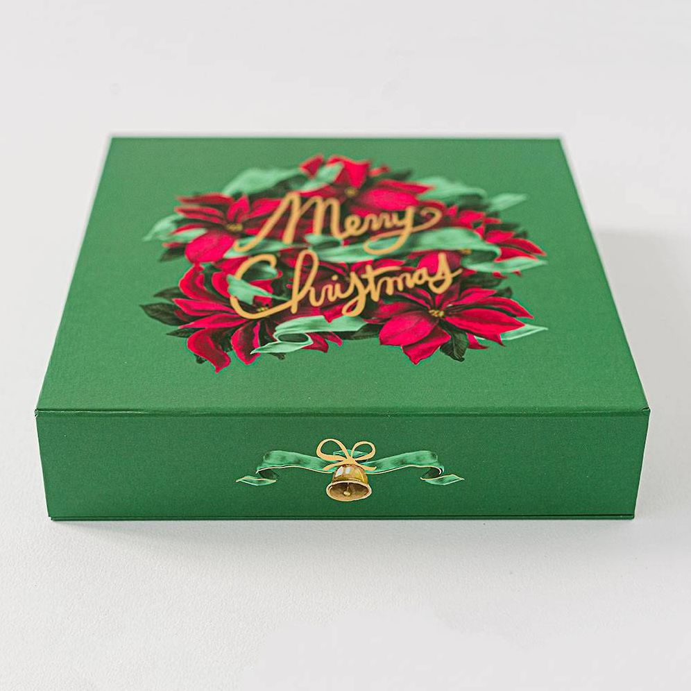 Christmas Poinsettias Luxury Holiday Card Set - Image 9