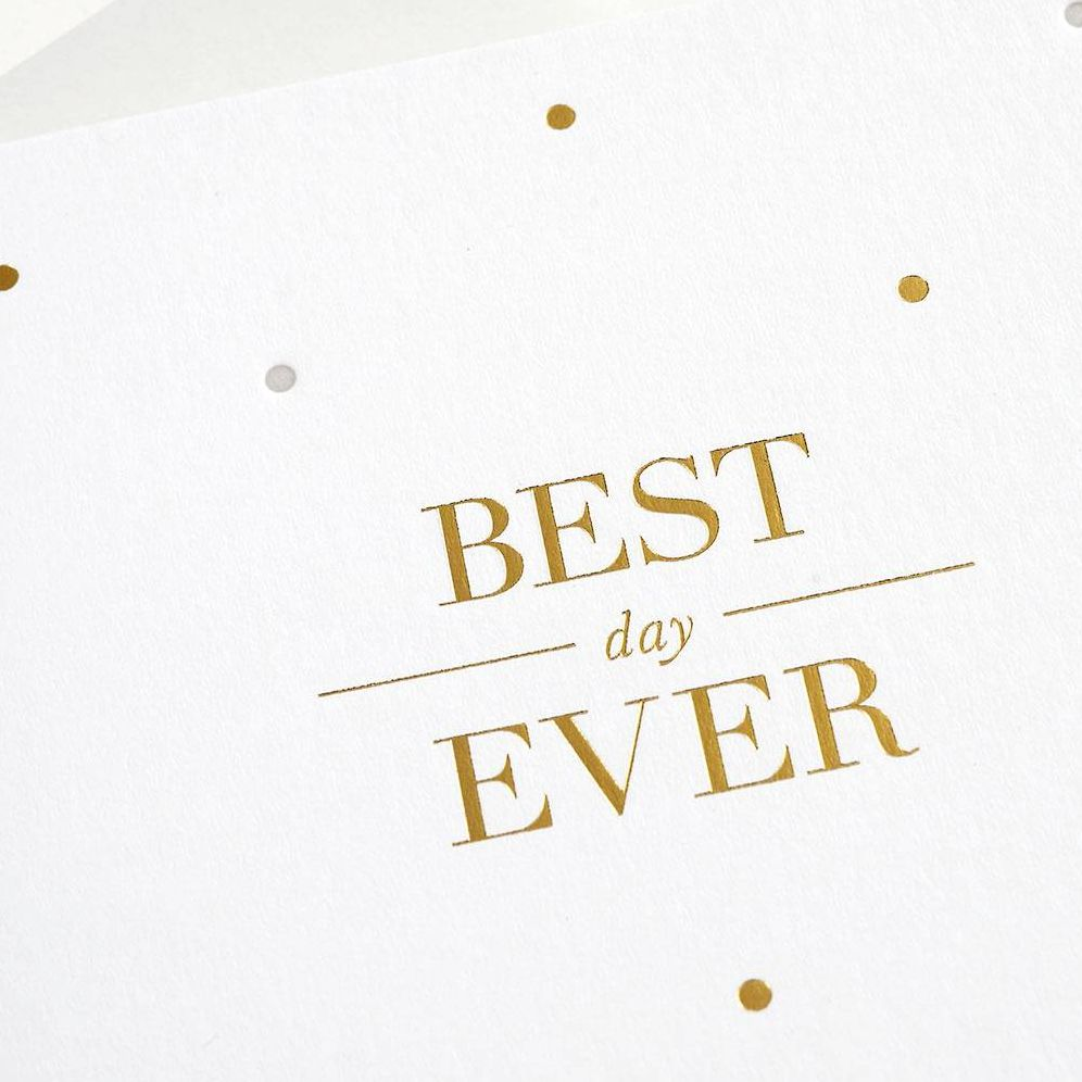 Best Day Ever Wedding Card - Image 2
