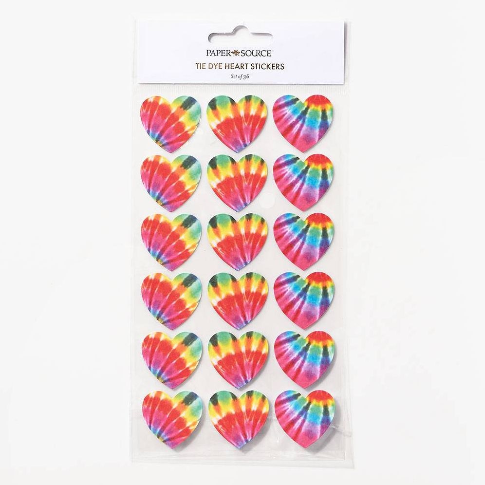 Tie Dye Heart Stickers - Image 2