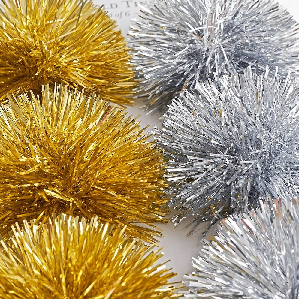 Silver and Gold Tinsel Bows - Image 2