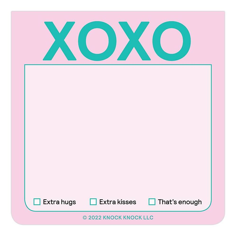 XOXO Knock Knock Sticky Notes (Pastel Version) - Image 2