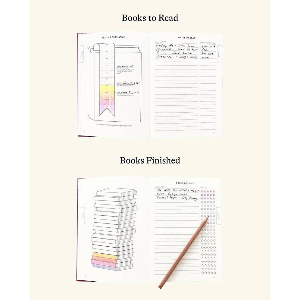 Burgundy Reading Journal - Image 3