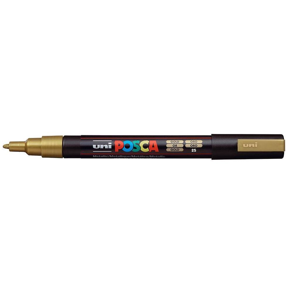 POSCA 3M Gold Fine Tip Marker - Image 2