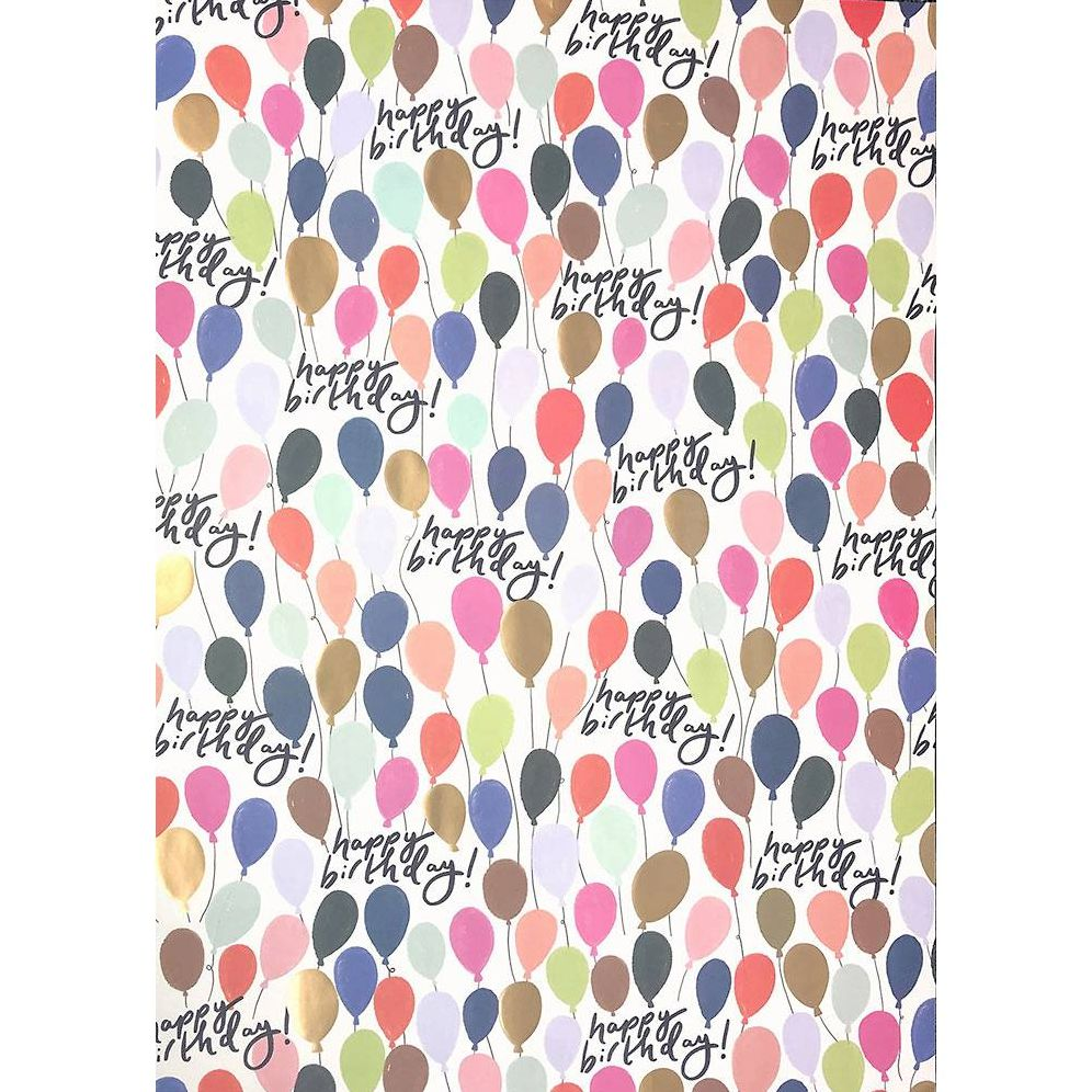 Happy Birthday Ballons Flat Wrap - Image 2