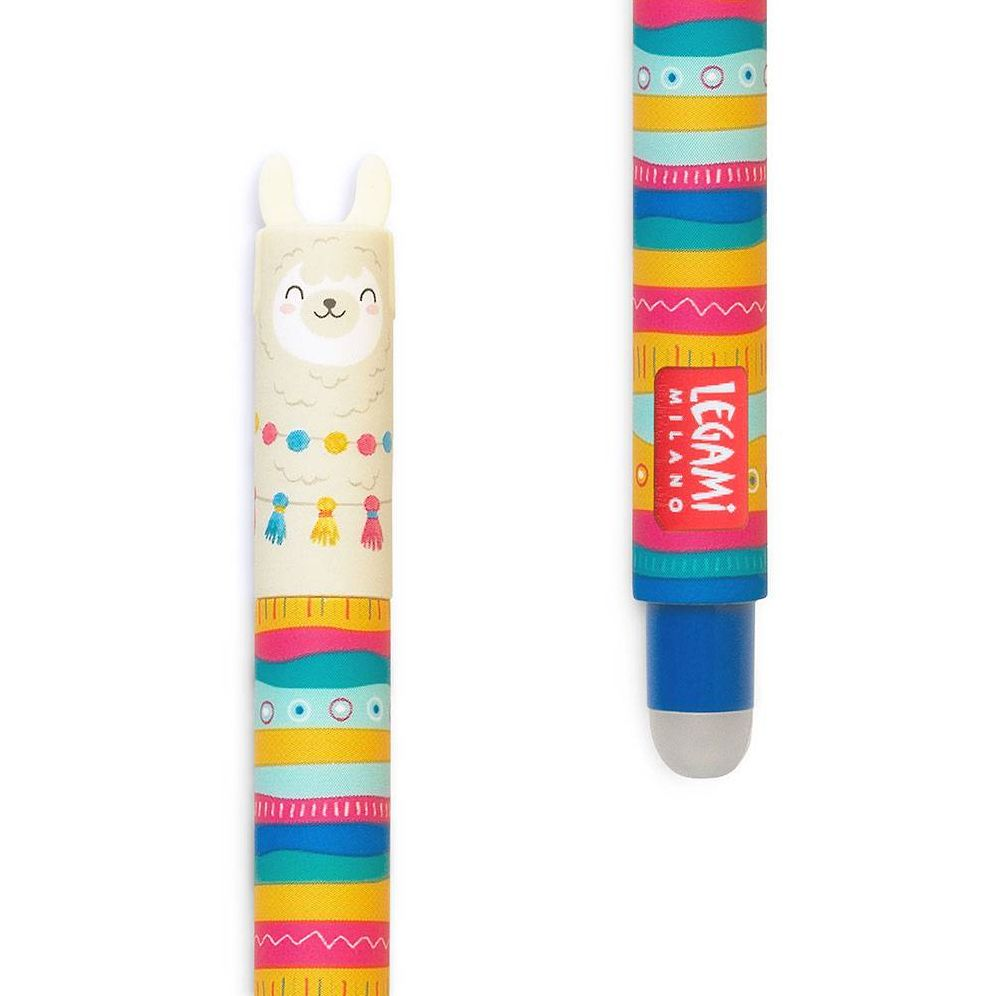 Llama Erasable Gel Pen - Blue Ink - Image 4