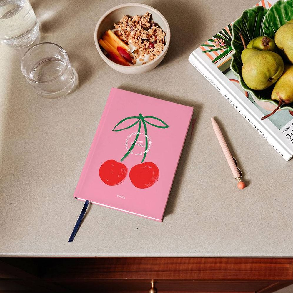 Fresh Cherries Hardcover Lined Notebook - Image 5