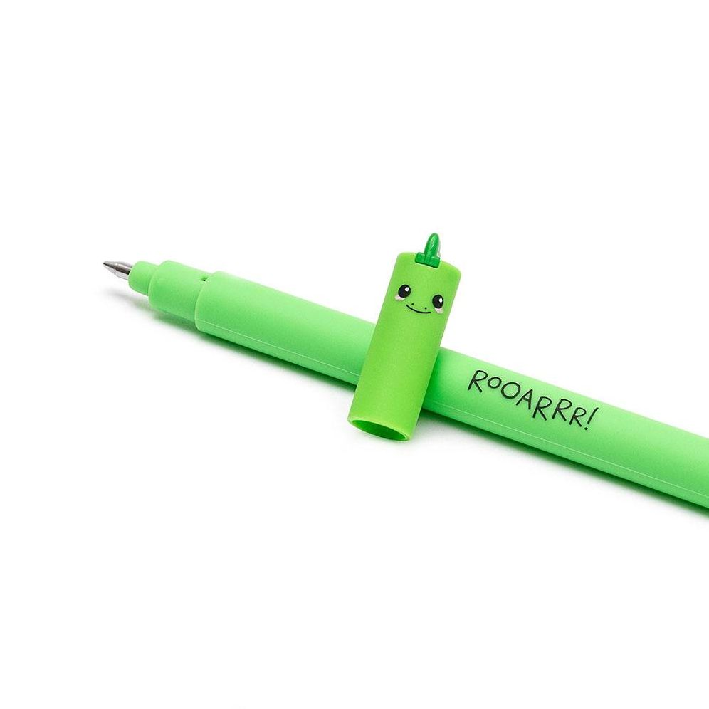Dino Erasable Gel Pen - Green Ink - Image 5