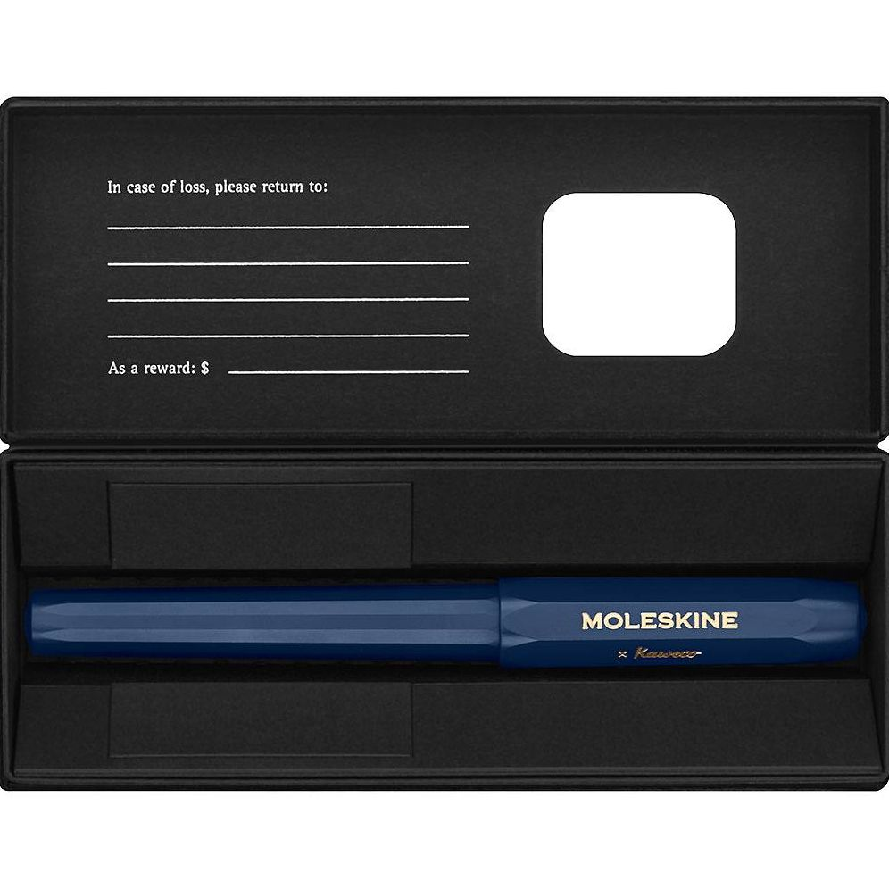 Moleskine Kaweco Ballpoint Pen. Blue. Medium Point (0.7 MM). Blue Ink - Image 4