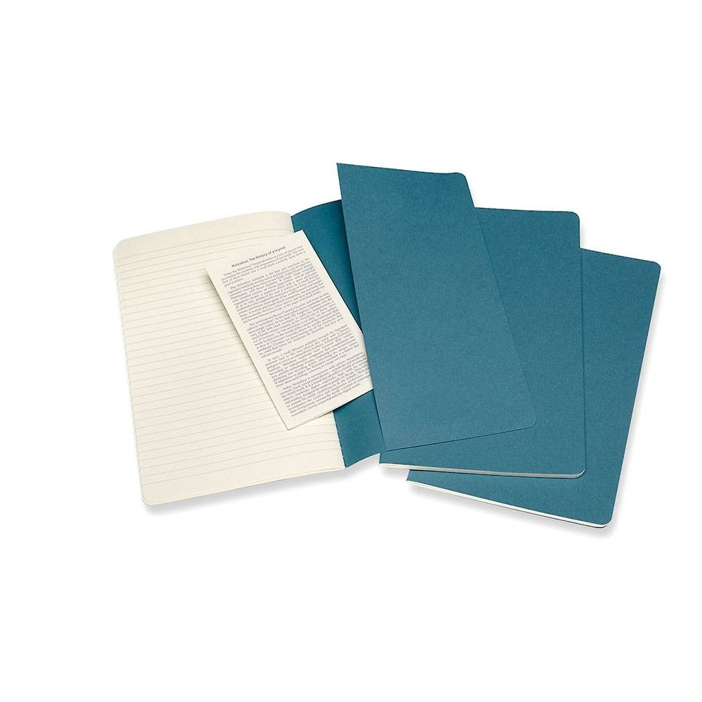 Moleskine Cahier Journal. Large. Ruled. Brisk Blue (8.25 x 5) - Image 7