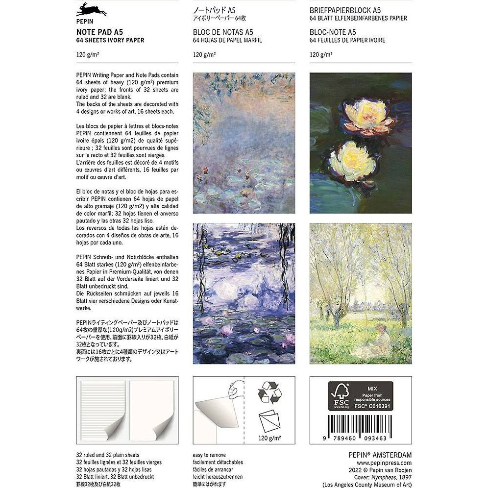 Claude Monet A5 Note Pad - Image 5
