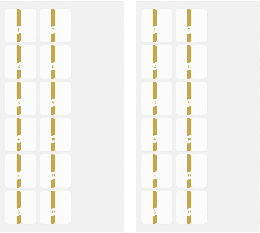 Midori Index Labels: Chiratto Gold - Image 2