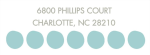 Big Dots Return Address Label