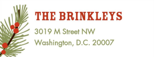 Pine Sprigs Return Address Label