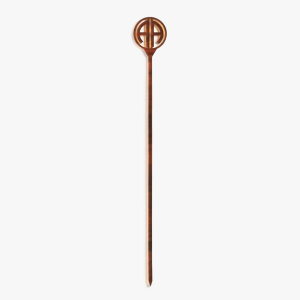 Brown Tortoise Laser Cut Monogram Skewers