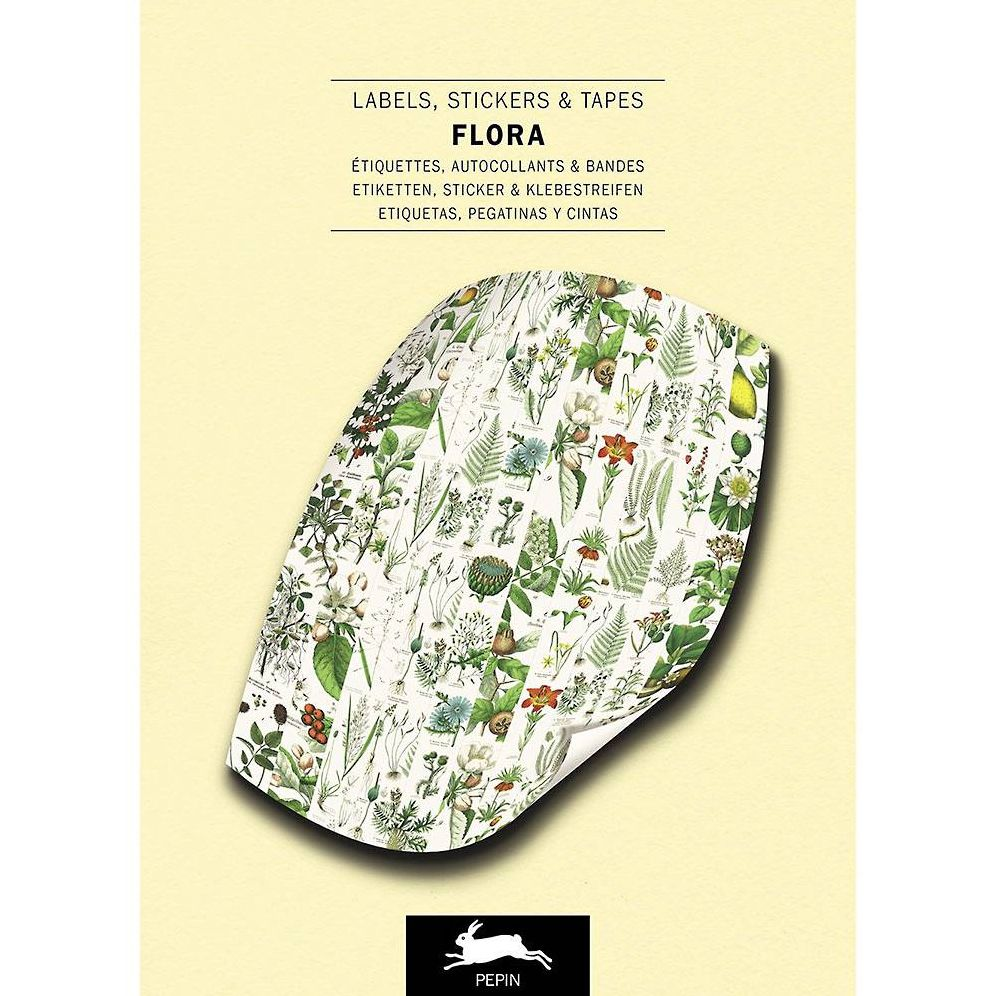 Flora Label. Sticker & Tape Book