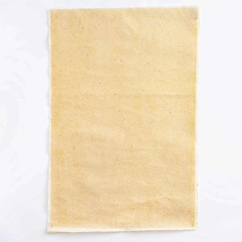 Cream Gold Glitter Handmade Paper