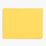 Curry A2 Scallop Note Cards