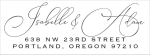 Brushstroke Foil Return Address Label