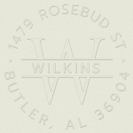 Circle Monogram Custom Embosser Plate