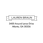 Ribbon Banner Custom Stamp