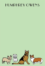 Dogs Personalized Notepad Set