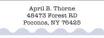 Earthen Scallops Return Address Label