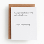 Thank You For Everything Card