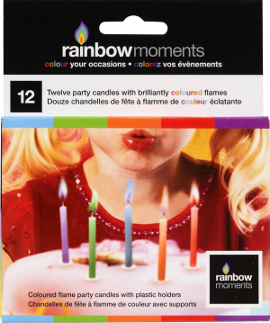 Colored Flame Birthday Candles