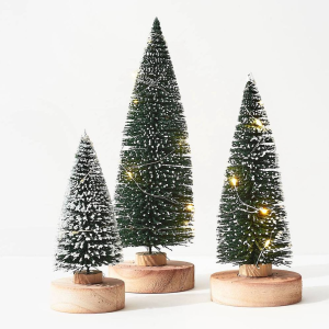 Bottle Brush Trees With Lights