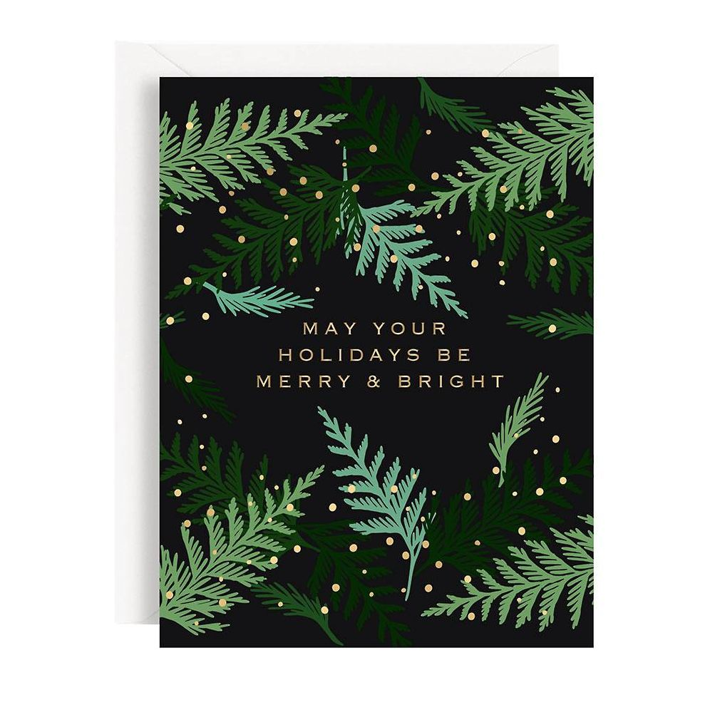 Christmas Cedar Branch Stationery Set